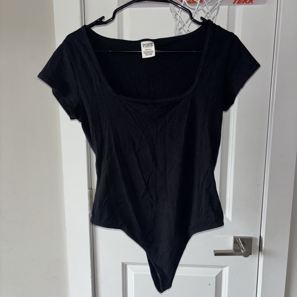 PINK Victoria's Secret Women's Top Bodysuit Black Size L